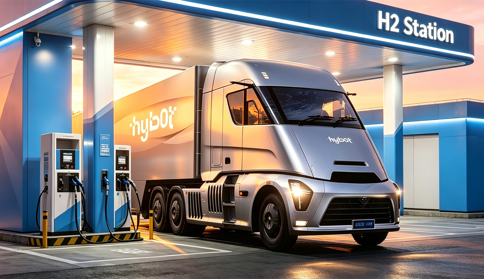 Hydrogen truck station